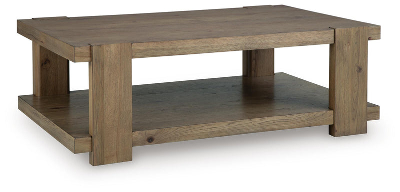 Flangren Light Brown Coffee Table - T553-1