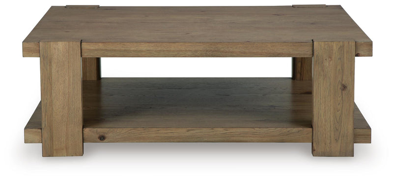 Flangren Light Brown Coffee Table - T553-1