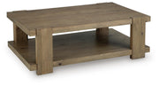 Flangren Light Brown Coffee Table - T553-1