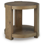Flangren Light Brown End Table - T553-6