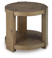 Flangren Light Brown End Table - T553-6