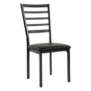 Flannery Black/Brown Faux Marble - Top Dining Set - Gate FurnitureDining Room Set