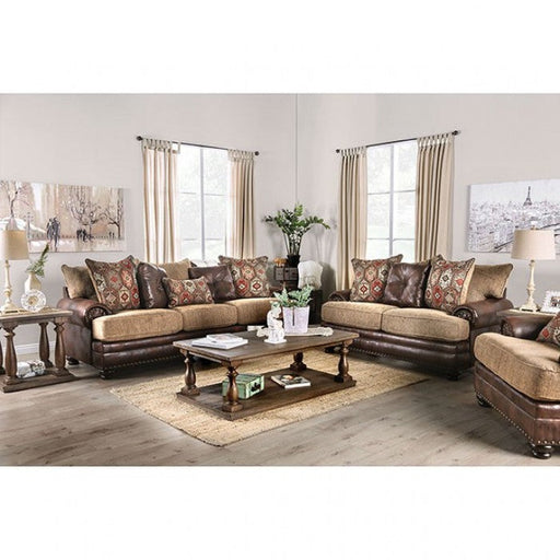 Fletcher Brown/Tan Sofa - SM5148-SF