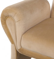 Fleurette Velvet Upholstered Accent Chair in Camel - 409Camel