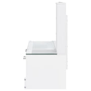 Flora 2-drawer Vanity Set with LED Mirror White High Gloss - 930218