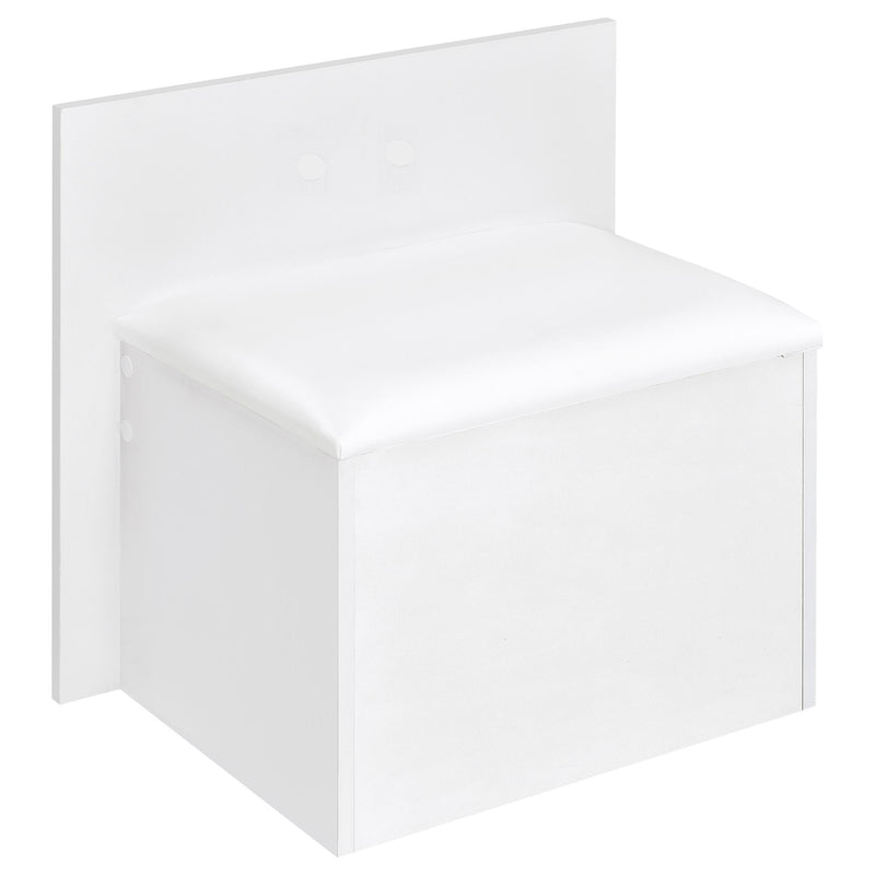Flora 2-drawer Vanity Set with LED Mirror White High Gloss - 930218