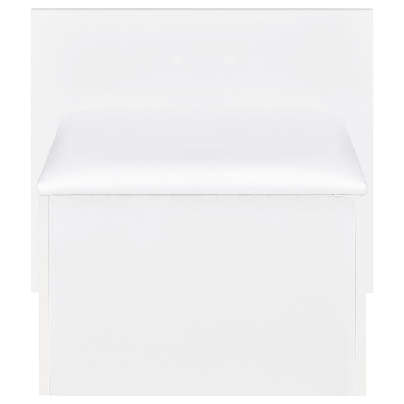 Flora 2-drawer Vanity Set with LED Mirror White High Gloss - 930218