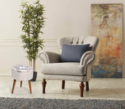 Flora Ottoman 106 in Ivory - 790-FLO-106-IVO