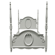 Flora Twin Bed W/Poster - BD02204T