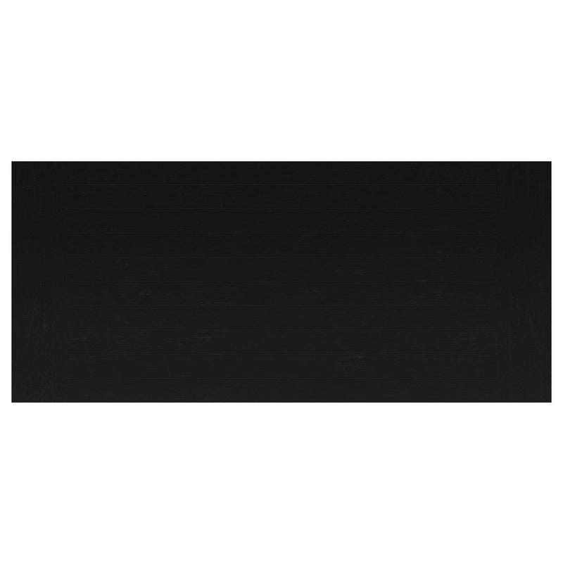Florence 126-inch Extension Dining Table Distressed Black - 115531