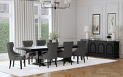 Florence 126-inch Extension Dining Table Distressed Black - 115531