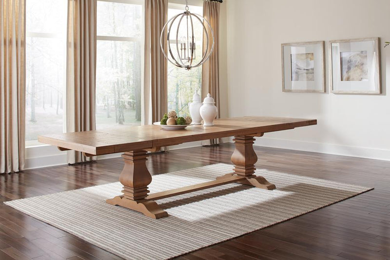 Florence 126-inch Extension Dining Table Rustic Honey - 180201
