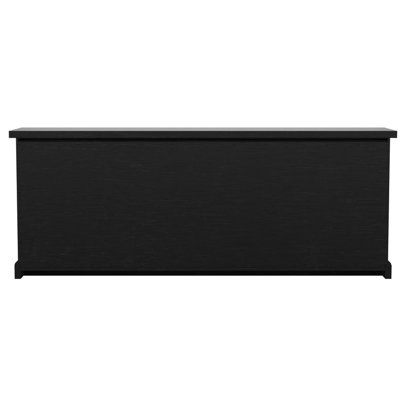 Florence 4-door Dining Sideboard Buffet Distressed Black - 115535