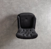 Florence Black Velvet Chair - FLORENCEBLACK-CHAIR