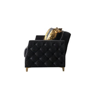 Florence Black Velvet Sofabed 88" - FLORENCEBLACK-S