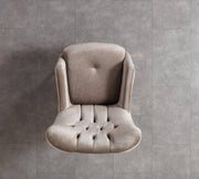 Florence Coffee Velvet Chair - FLORENCECOF-CHAIR