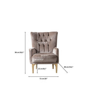 Florence Coffee Velvet Chair - FLORENCECOF-CHAIR