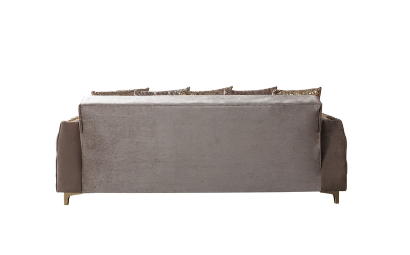 Florence Coffee Velvet Sofabed 88" - FLORENCECOF-S
