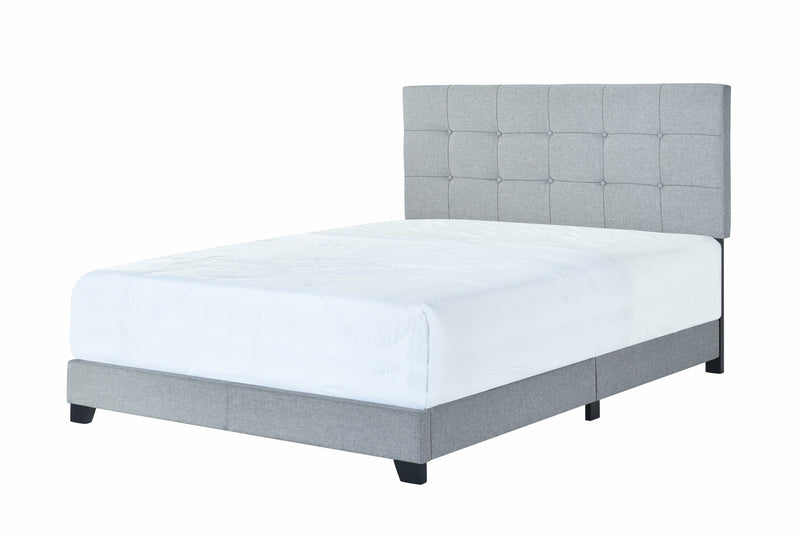 Florence Gray Upholstered King Bed - Gate FurnitureKing Bed