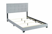 Florence Gray Upholstered Queen Bed - Gate FurnitureQueen Bed