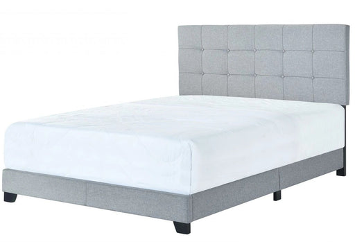 Florence Gray Upholstered Queen Bed - Gate FurnitureQueen Bed