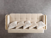 Florence Ivory Velvet Sofa 88" & Loveseat 64" - FLORENCEIVORY-SL