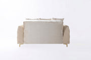 Florence Ivory Velvet Sofa 88" & Loveseat 64" - FLORENCEIVORY-SL