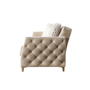 Florence Ivory Velvet Sofabed 88" - FLORENCEIVORY-S