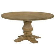 Florence Round 60-inch Wood Dining Table Rustic Honey - 180200