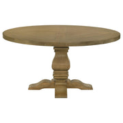 Florence Round 60-inch Wood Dining Table Rustic Honey - 180200