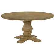 Florence Round 60-inch Wood Dining Table Rustic Honey - 180200
