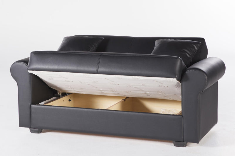 Floris Sleeper (Santa Glory Black) Living Room Set - Gate FurnitureLiving Room Set