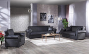 Floris Sleeper (Santa Glory Black) Living Room Set - Gate FurnitureLiving Room Set