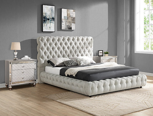 Flory K. Headboard/Footboard -Dove - 5112DV-K-HBFB