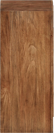 Fluted Solid Wood And Oak Veneer Chest in Brown - 314Walnut-CH