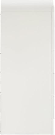 Fluted Solid Wood And Oak Veneer Chest in Cream - 314Cream-CH