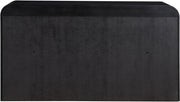 Fluted Solid Wood And Oak Veneer Dresser in Black - 314Black-D