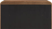 Fluted Solid Wood And Oak Veneer Dresser in Brown - 314Walnut-D
