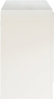 Fluted Solid Wood And Oak Veneer Dresser in Cream - 314Cream-D