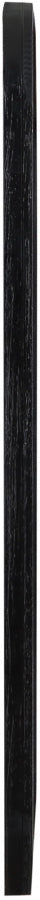 Fluted Solid Wood And Oak Veneer Mirror in Black - 314Black-M