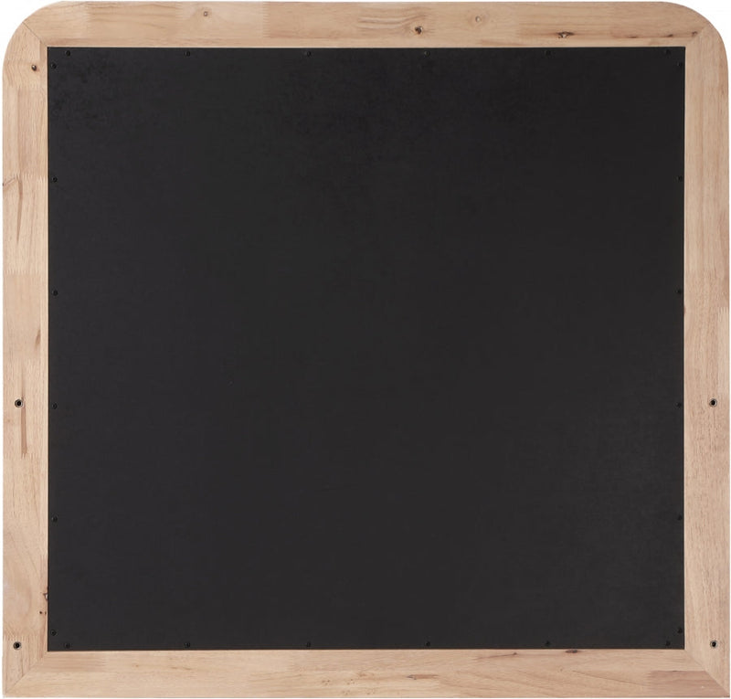 Fluted Solid Wood And Oak Veneer Mirror in Natural - 314Natural-M