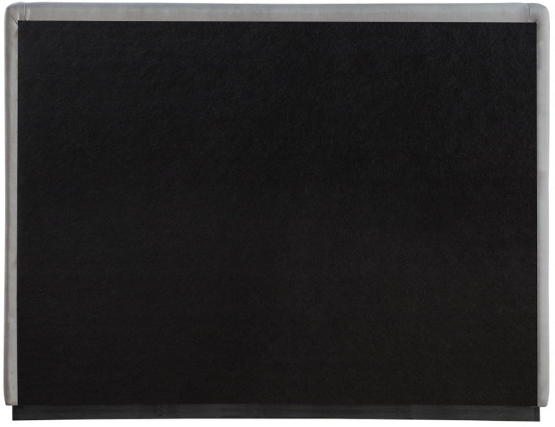 Flynn Linen Textured Fabric Full Bed Grey - FlynnGrey-F