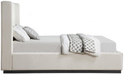 Flynn Linen Textured Fabric Queen Bed Beige - Gate FurnitureQueen Bed