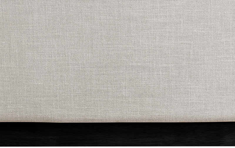 Flynn Linen Textured Fabric Twin Bed Beige - Gate FurnitureTwin Bed