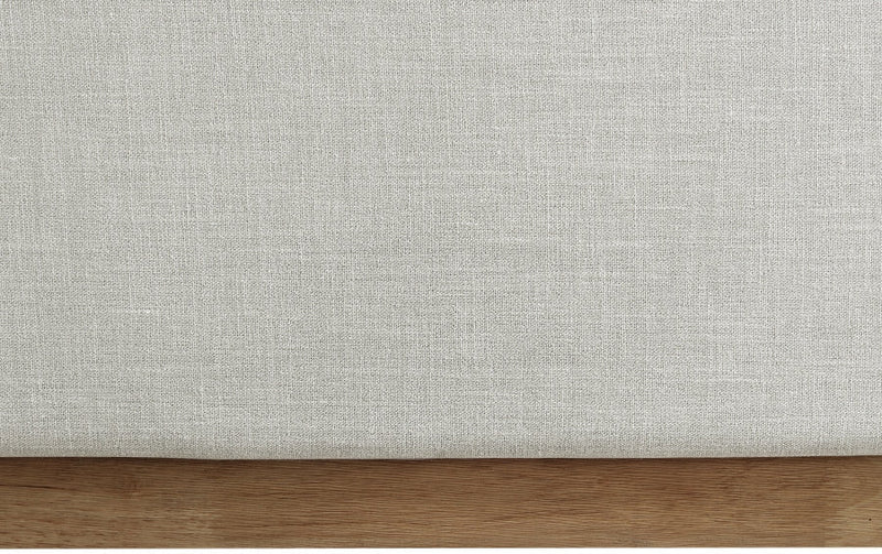 Flynn Linen Textured Fabric Twin Bed Cream - Gate FurnitureTwin Bed