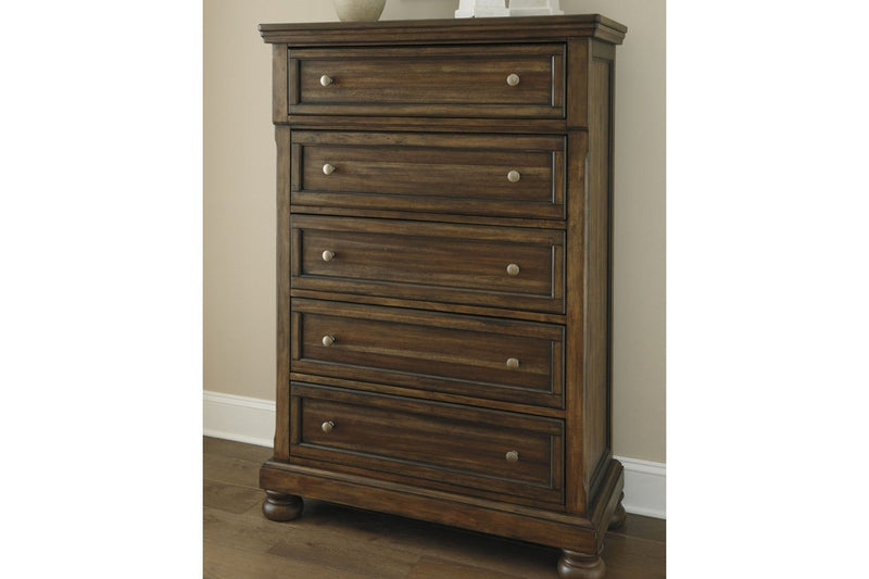 Flynnter Medium Brown Chest of Drawers - Gate FurnitureChest
