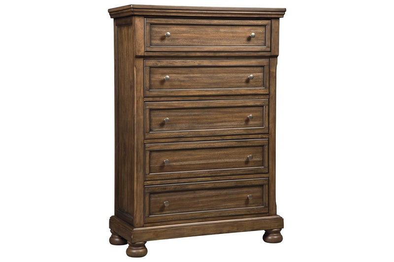 Flynnter Medium Brown Chest of Drawers - Gate FurnitureChest