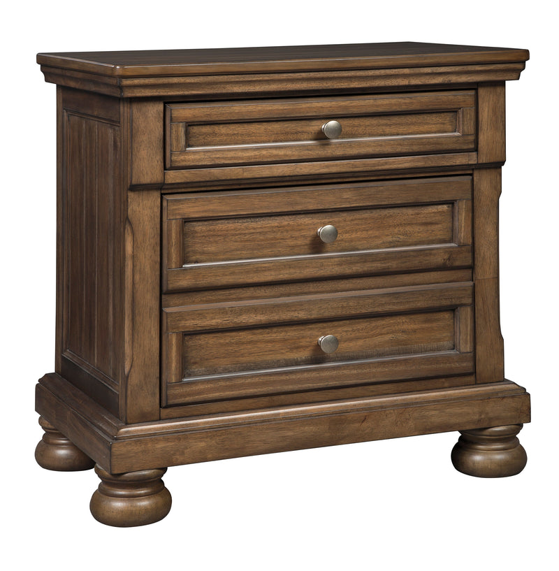 Flynnter Medium Brown Footboard Storage Platform Bedroom Set - Gate FurnitureBedroom Set
