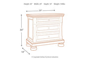 Flynnter Medium Brown Nightstand - Gate FurnitureNightstand