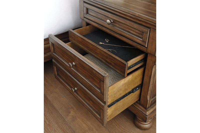 Flynnter Medium Brown Nightstand - Gate FurnitureNightstand